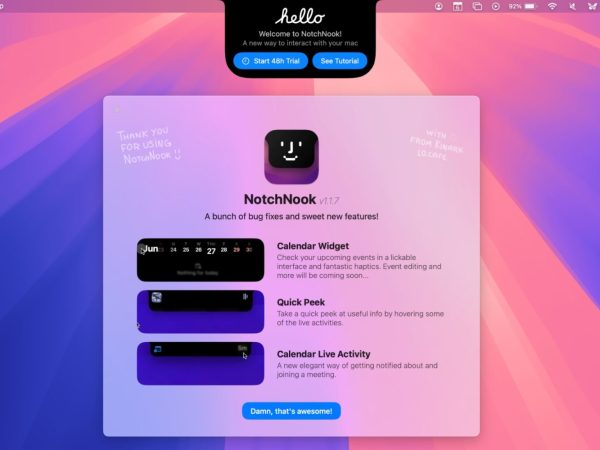 NotchNook 1.6.2 for Mac – Dynamic Notch Utility