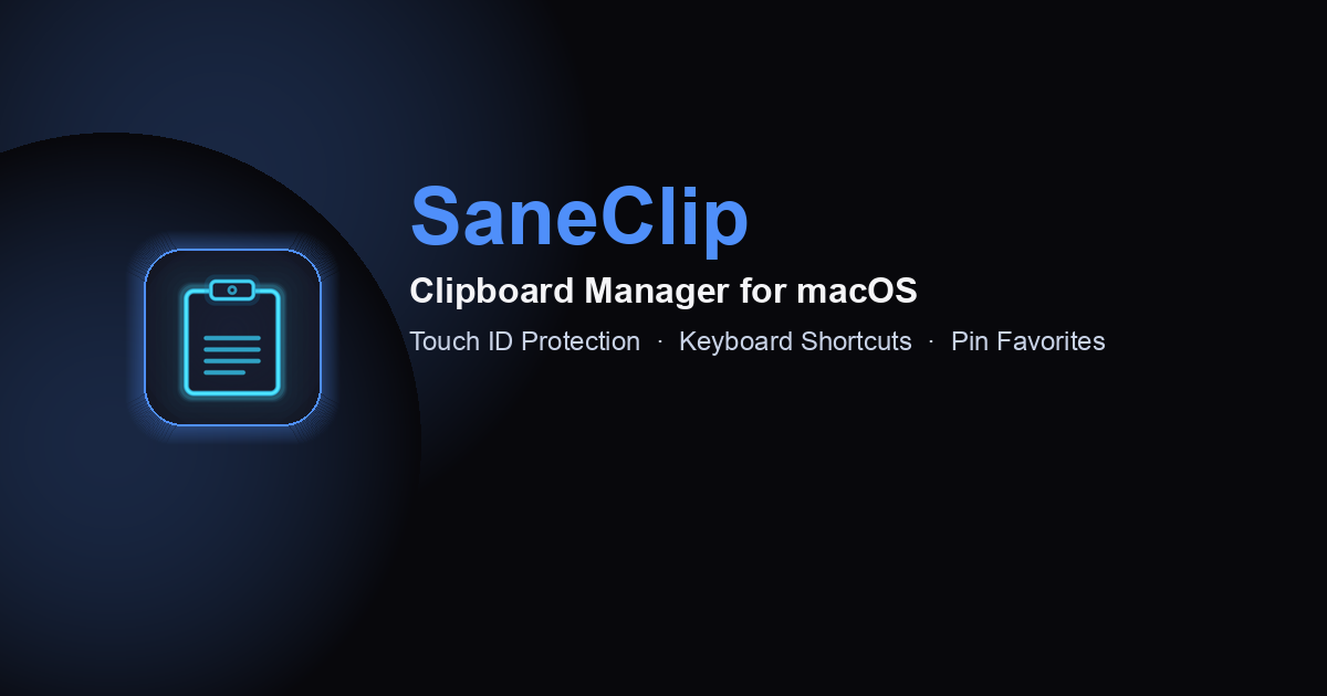 Download SaneClip 2.3.11 for Apple Silicon & Intel Macs