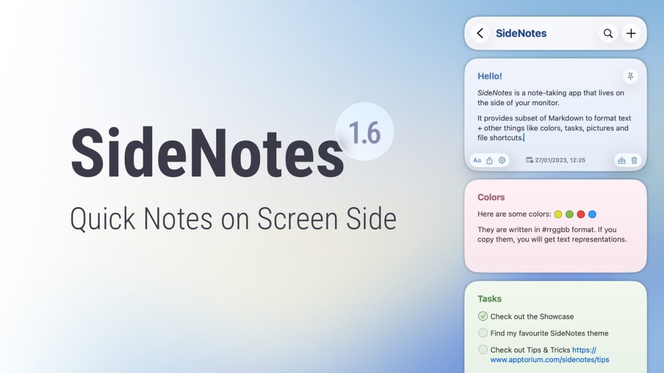 Download SideNotes 1.6.3 for Apple Silicon & Intel Macs